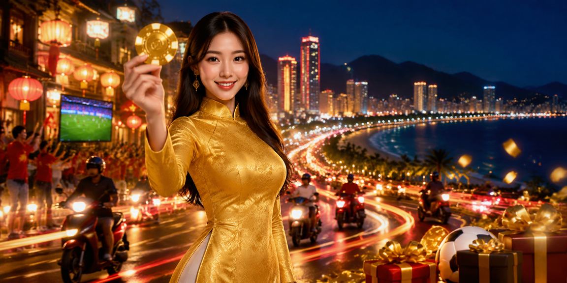 Người dùng tại Nha Trang mặc áo dài tham gia trò chơi casino và cá cược trực tuyến qua điện thoại